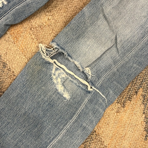 Citizens of Humanity Liya Jeans High Rise Classic Fit straight leg Distressed 25 - Picture 6 of 7